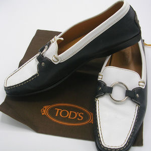 Tod's Gommini Driving Loafers-Two Tone Leather